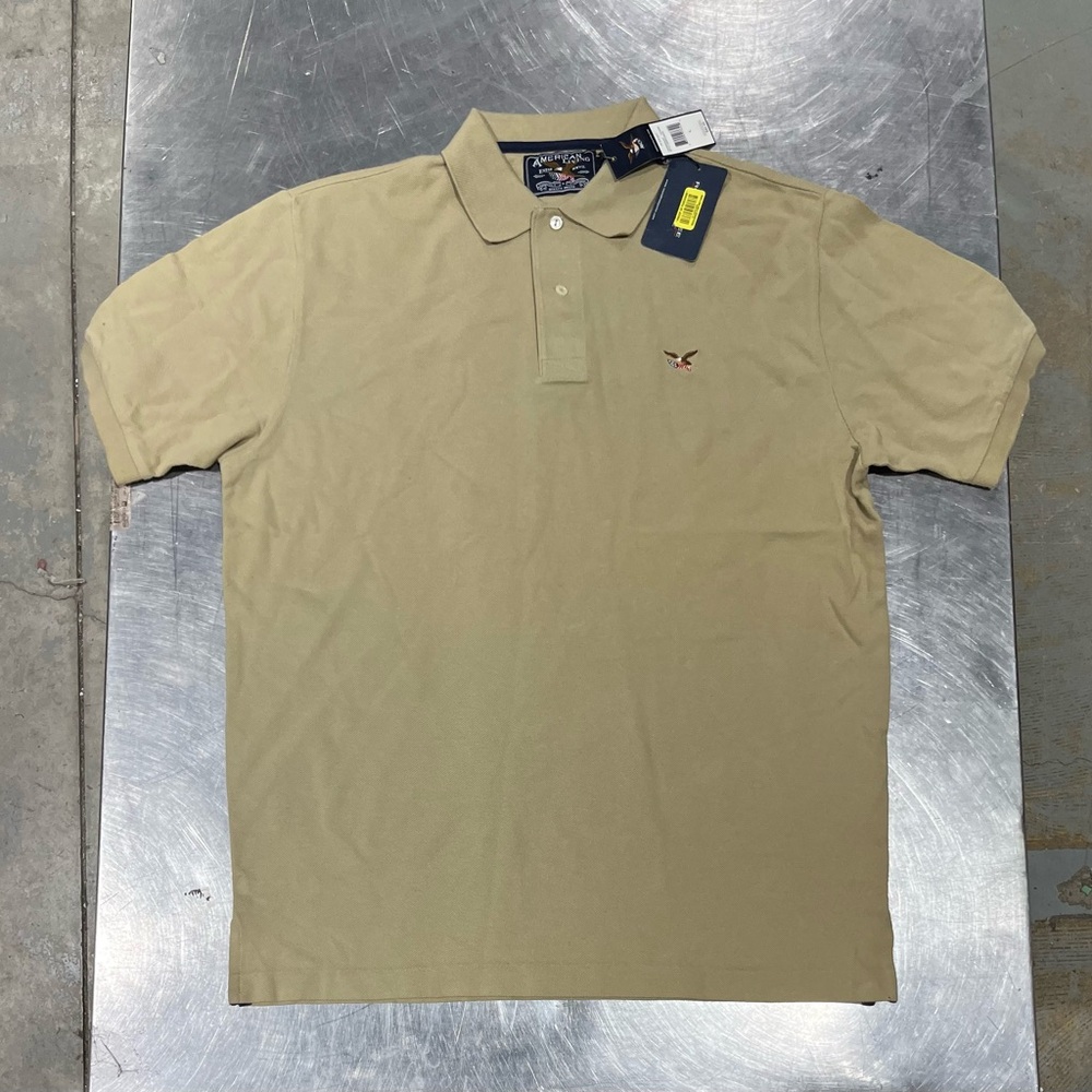 NWT American Living Beige Polo (Size L)